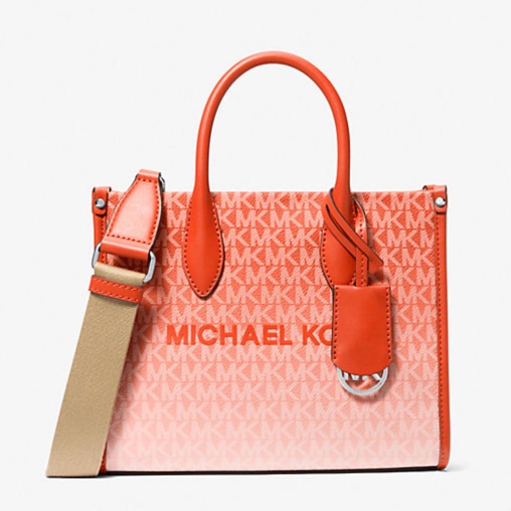 Michael Kors Mirella Small Ombré Signature Logo Crossbody XBODY Shopper Bag
NWt